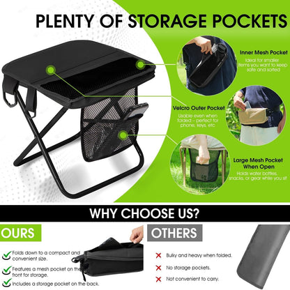 Shoulder-Sling Portable Folding Chair