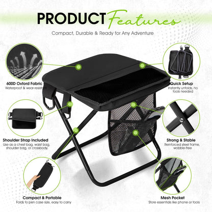 Shoulder-Sling Portable Folding Chair