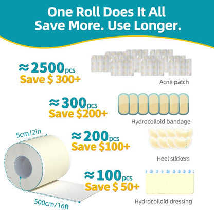 Medical-Grade Hydrocolloid Roll For Acne